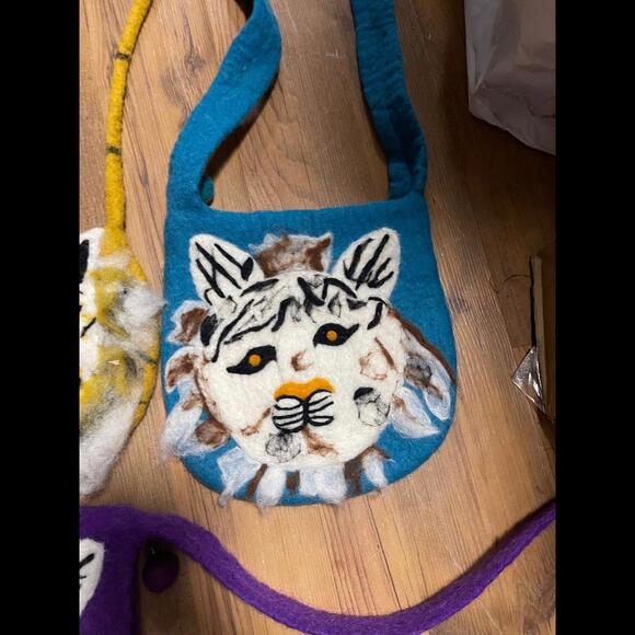 Cat style Woolen handmade bags - Picture 4 of 12